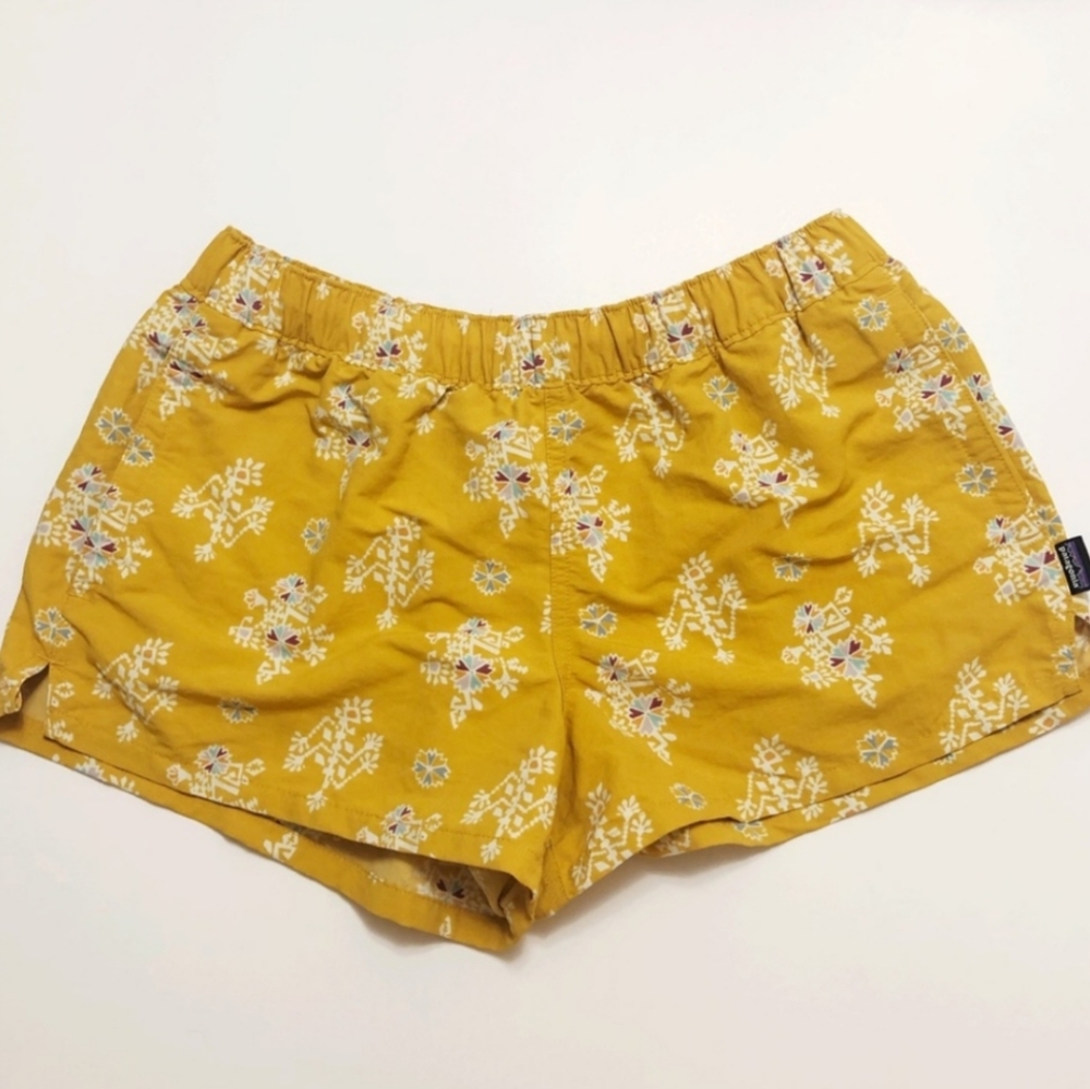 Patagonia Barely Baggies | yellow pattern | size S